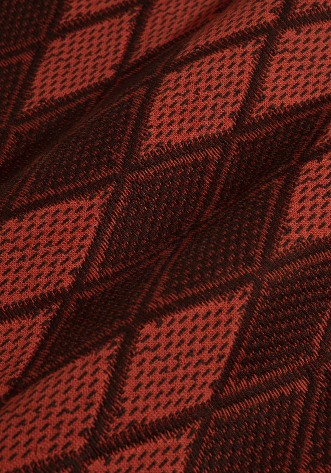 Metallic Orange Brown Rhombus Pullover