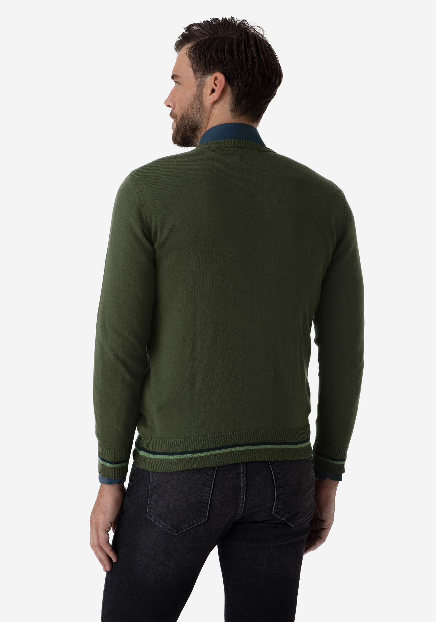 Pine Green Rhombus Pullover