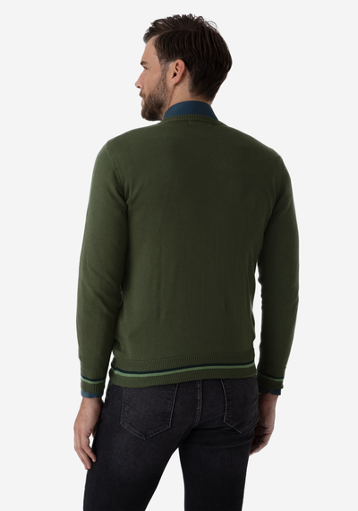 Pine Green Rhombus Pullover