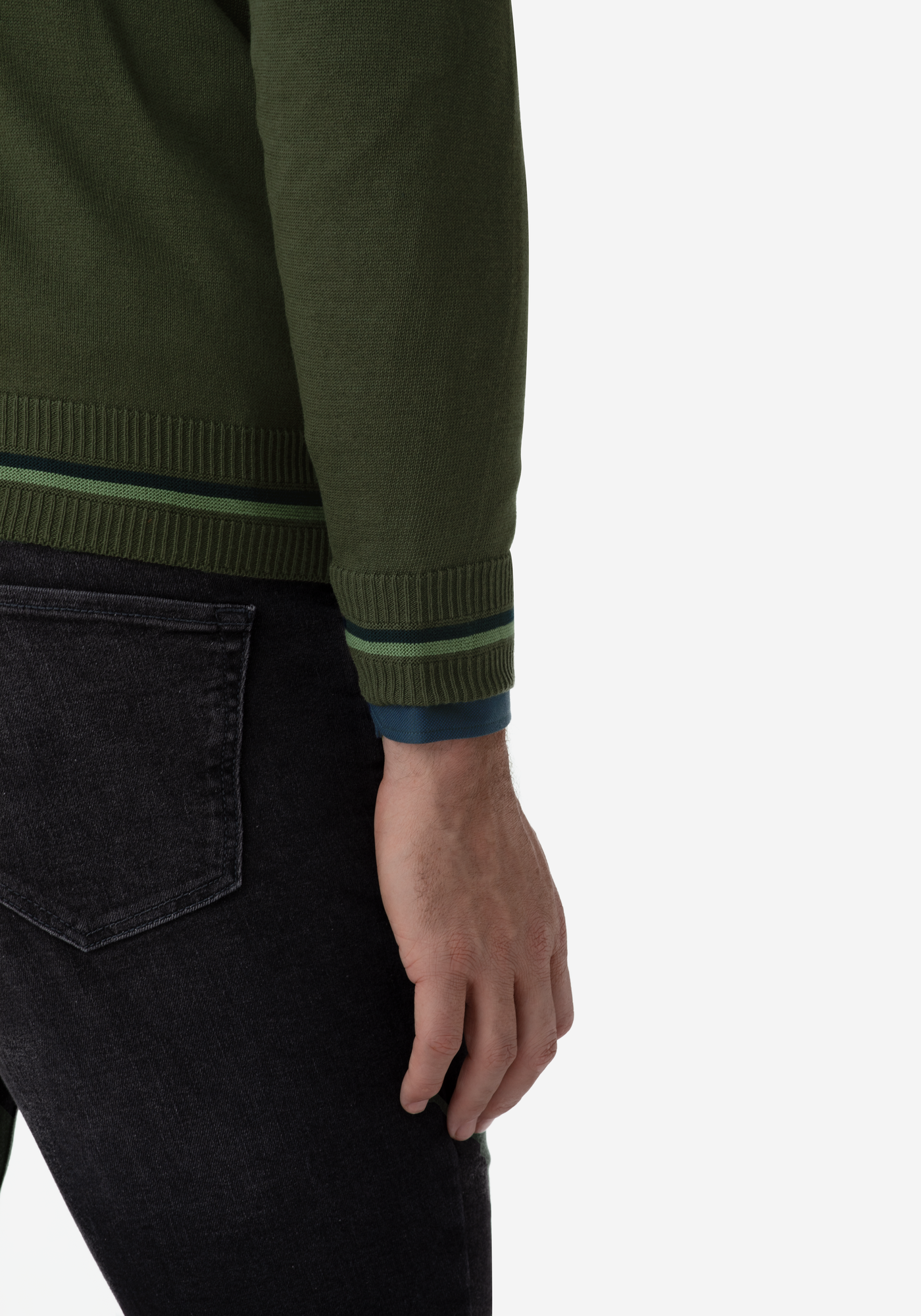 Pine Green Rhombus Pullover