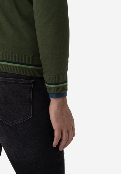 Pine Green Rhombus Pullover