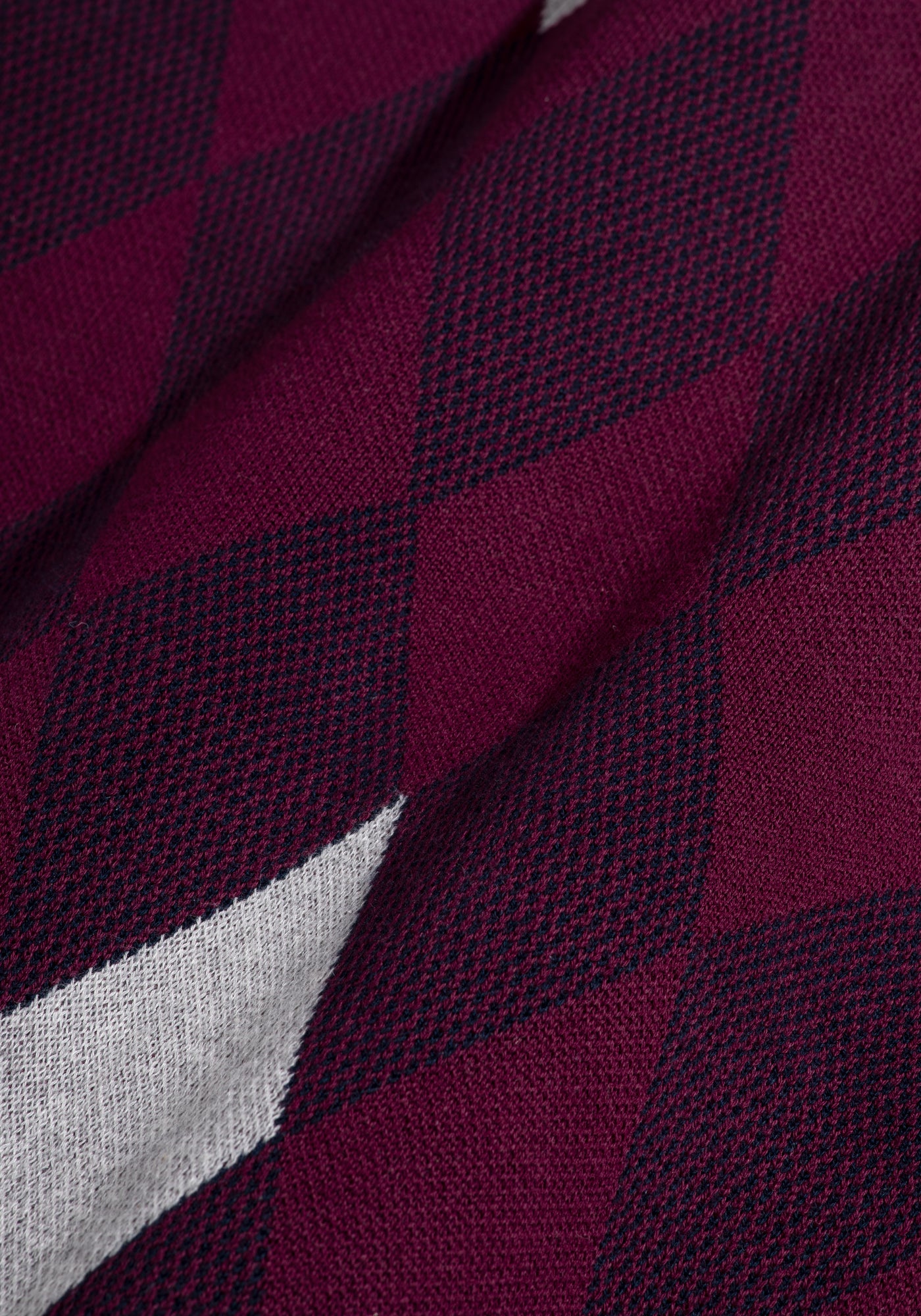 Vivid Burgundy Rhombus Pullover