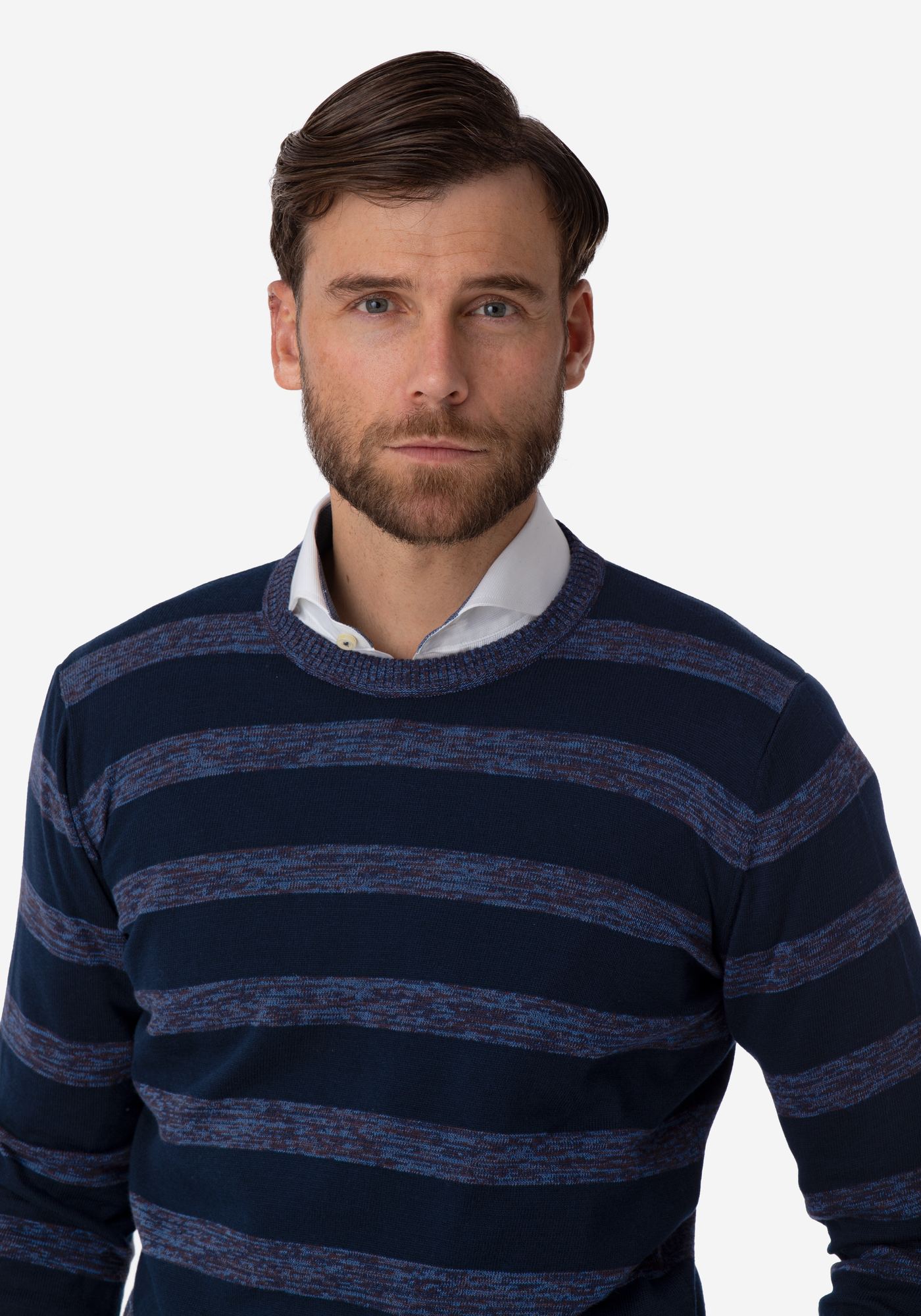 Deep Blue Stripe Pullover