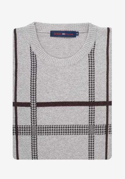 Pastel Grey Stripe Pullover