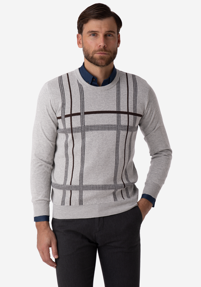 Pastel Grey Stripe Pullover