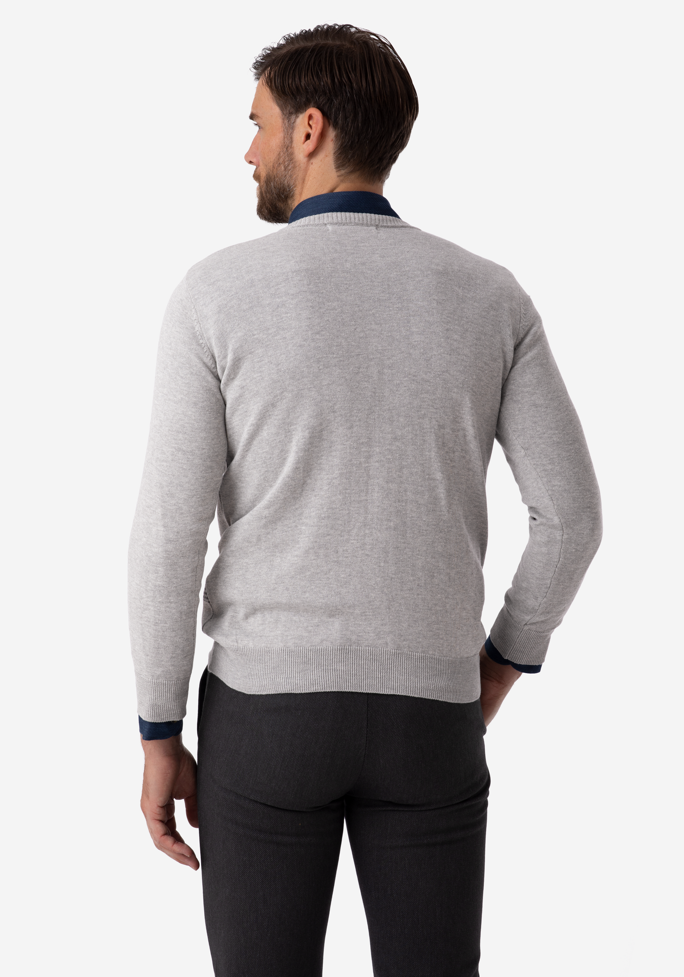 Pastel Grey Stripe Pullover