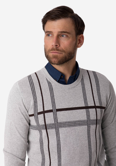 Pastel Grey Stripe Pullover