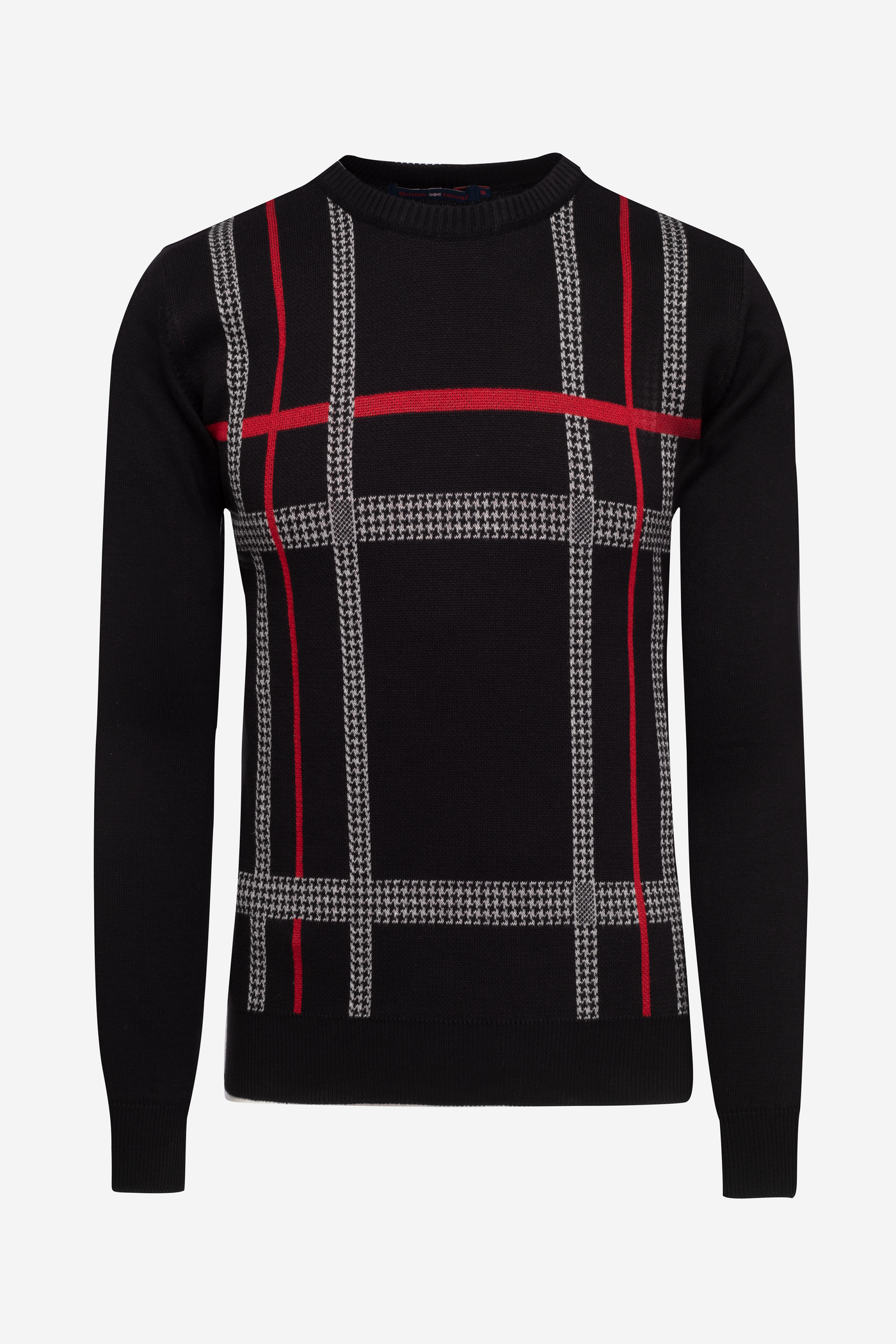 True Black Stripe Pullover