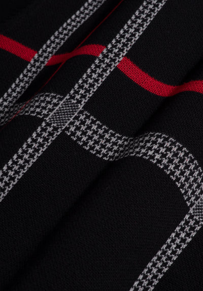 True Black Stripe Pullover