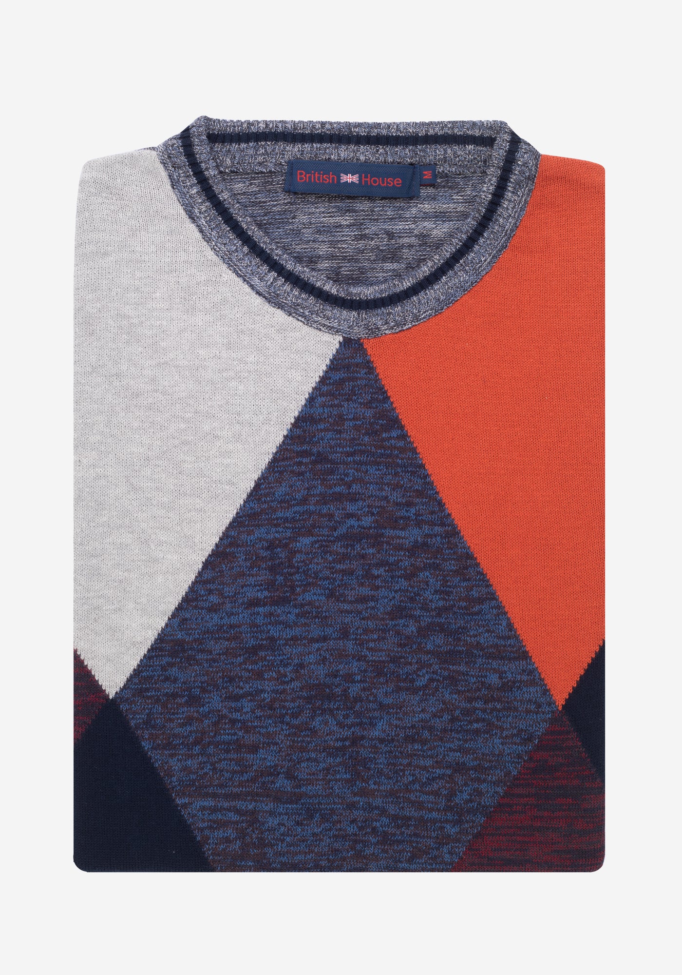 Colorful Rhombus Pullover – British House