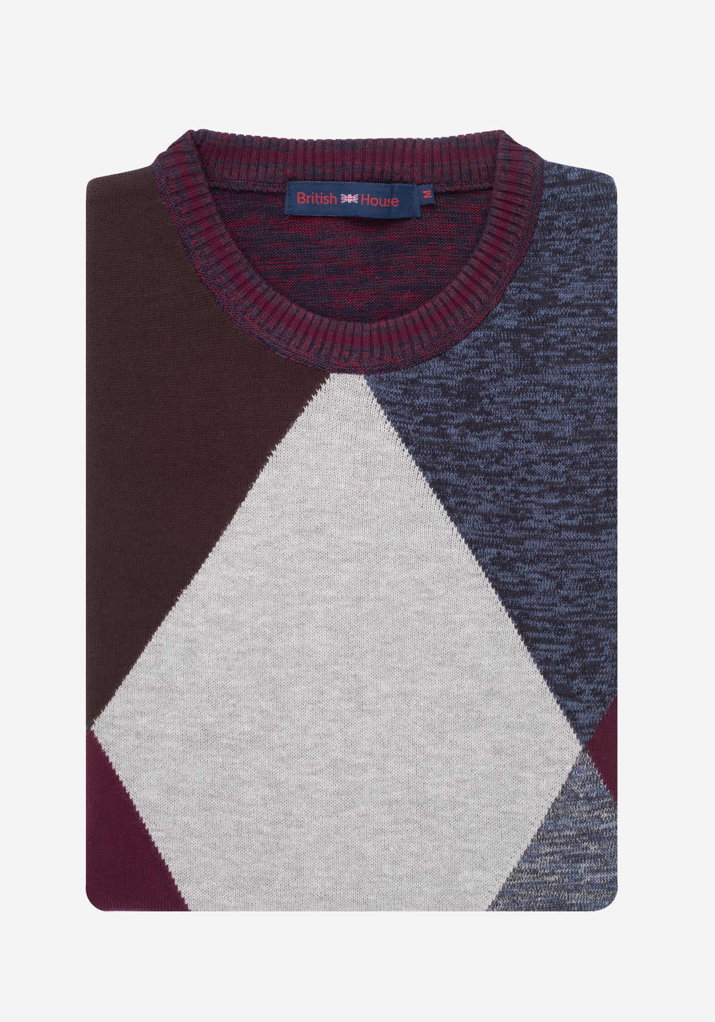 Colorful Rhombus Pullover – British House