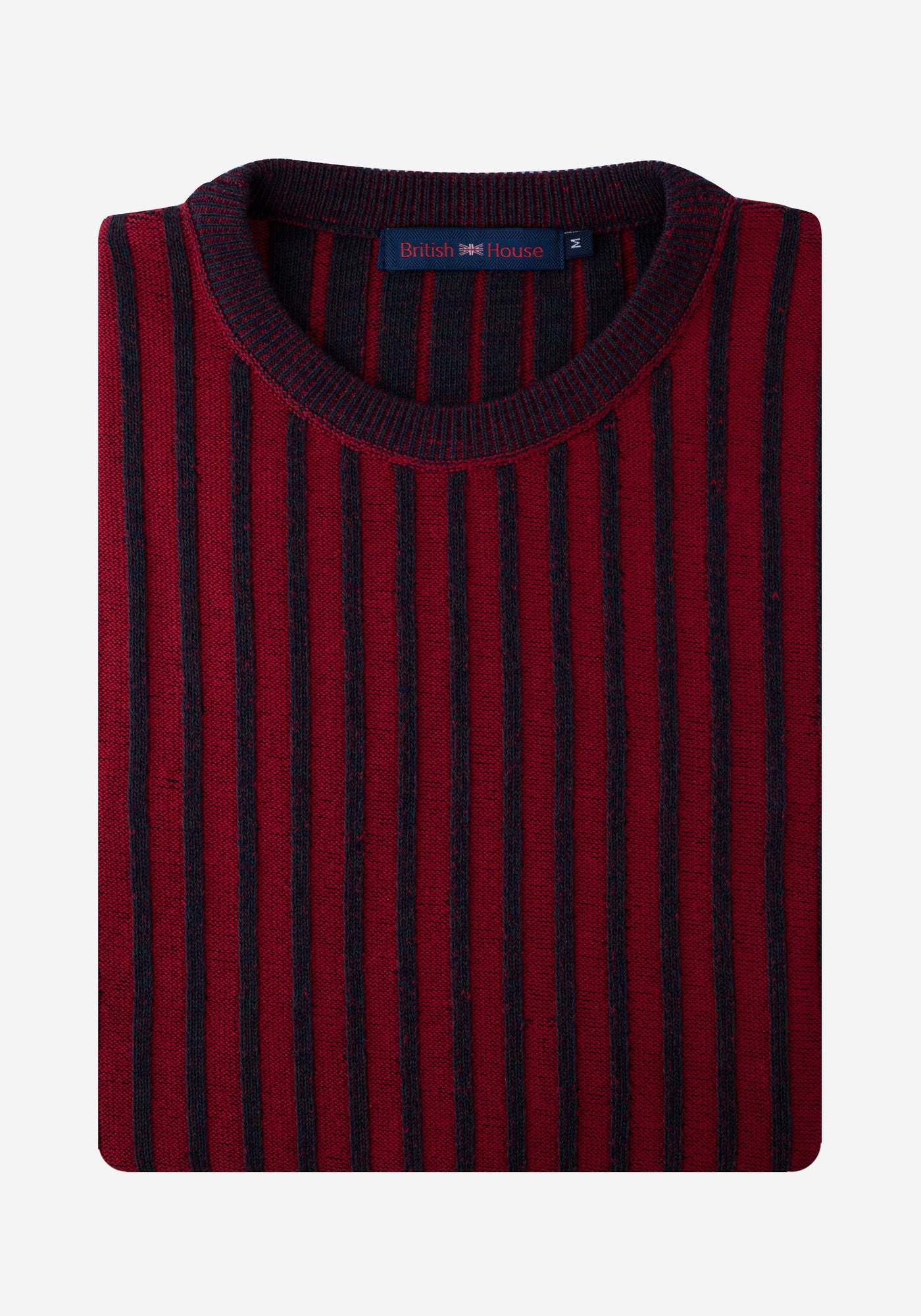 Vivid Red Stripe Pullover