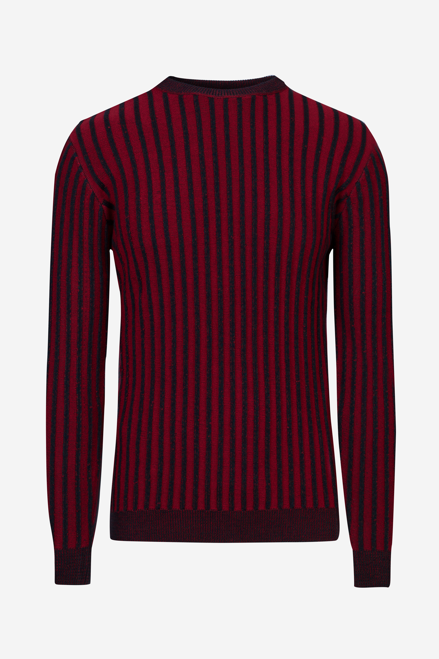 Vivid Red Stripe Pullover