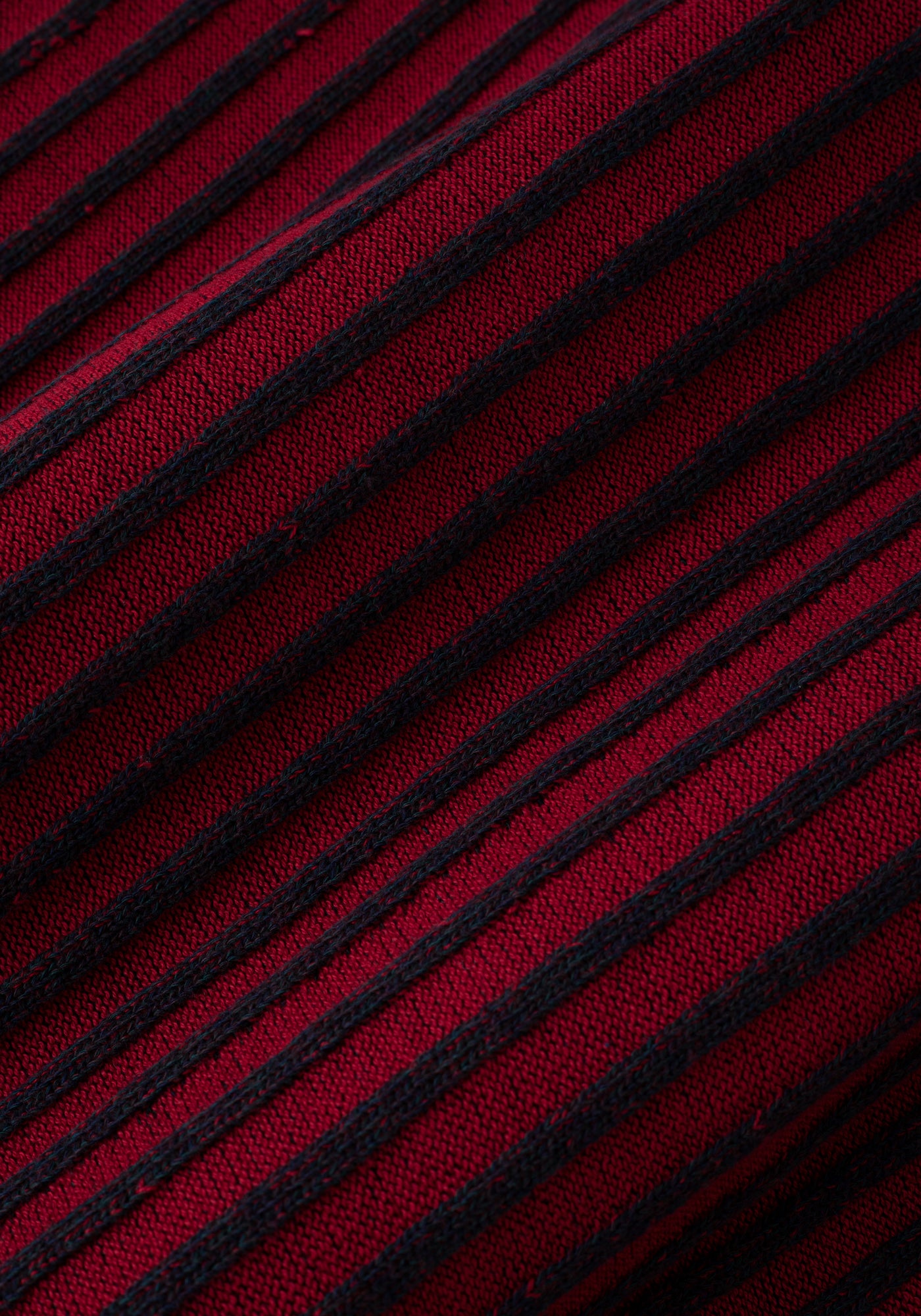 Vivid Red Stripe Pullover
