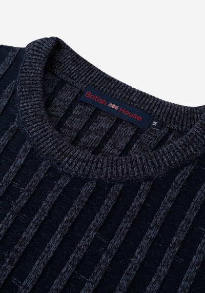 Delft Blue Stripe Pullover
