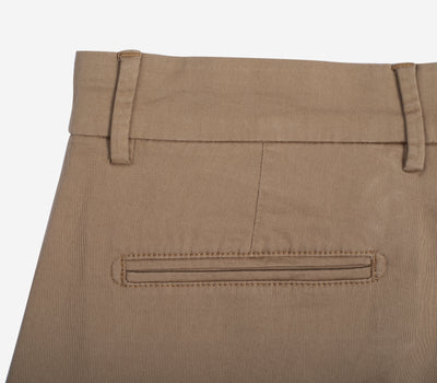 Contemporary Fit French Beige Gabardine