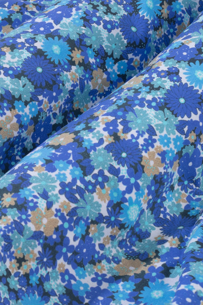 Blue Floral Swim Shorts
