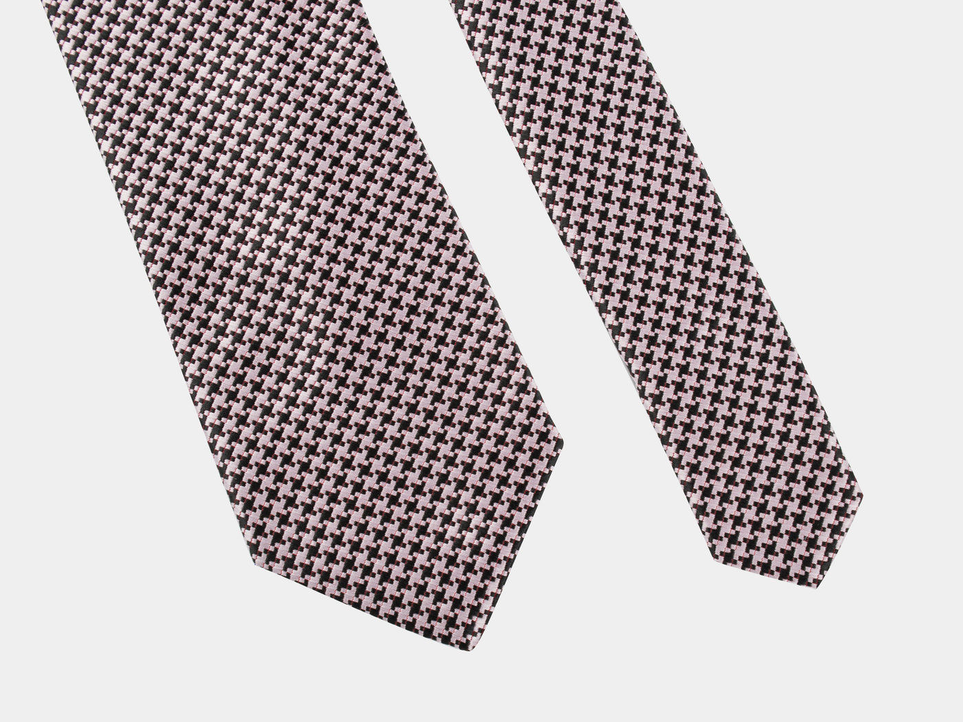 CVT42 / Brown Print Micro Fiber Tie