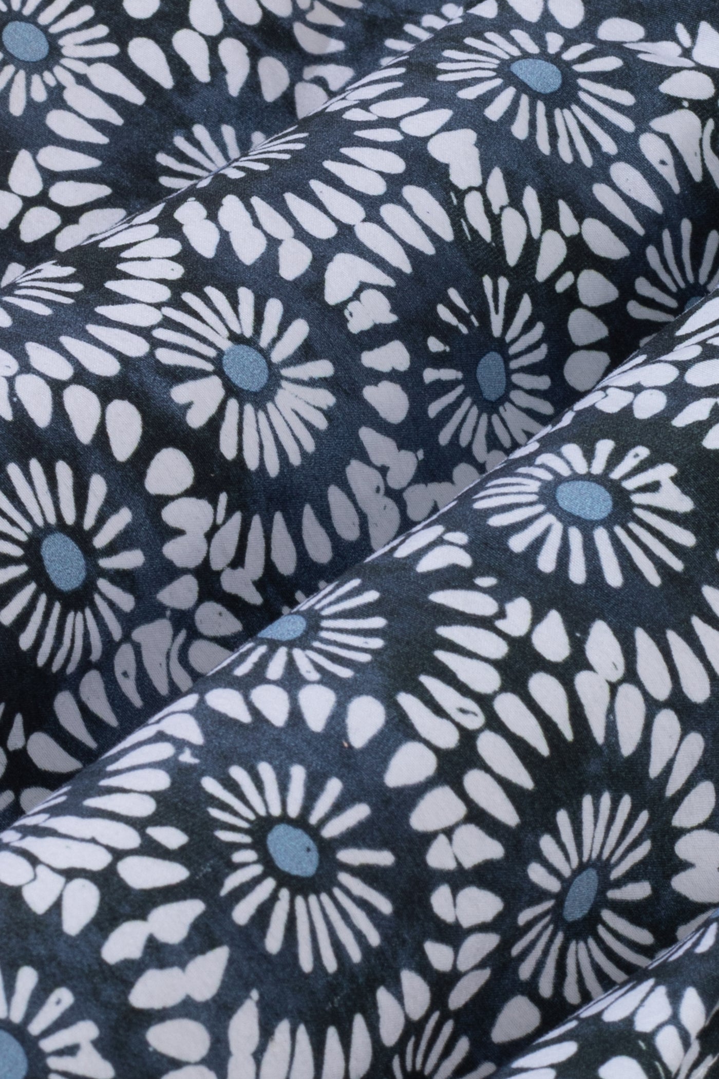 Dark Navy White Floral Swim Shorts