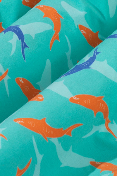 Mint Green Shark Swim Shorts