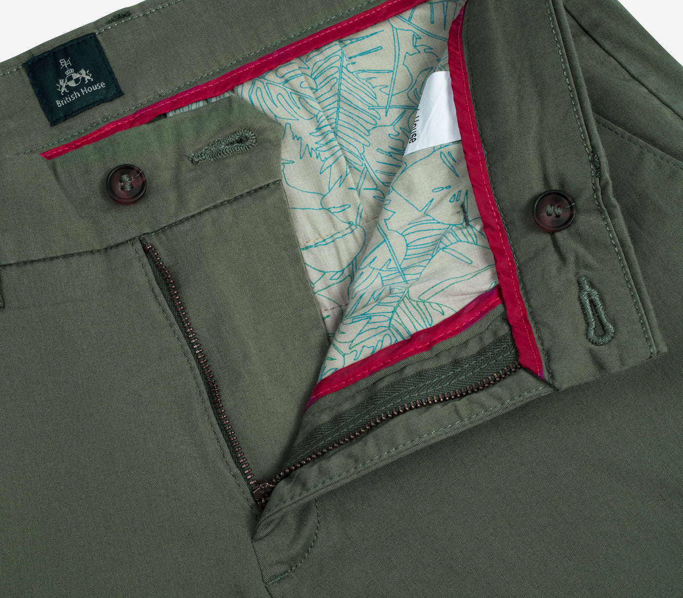 Dark Olive Gabardine