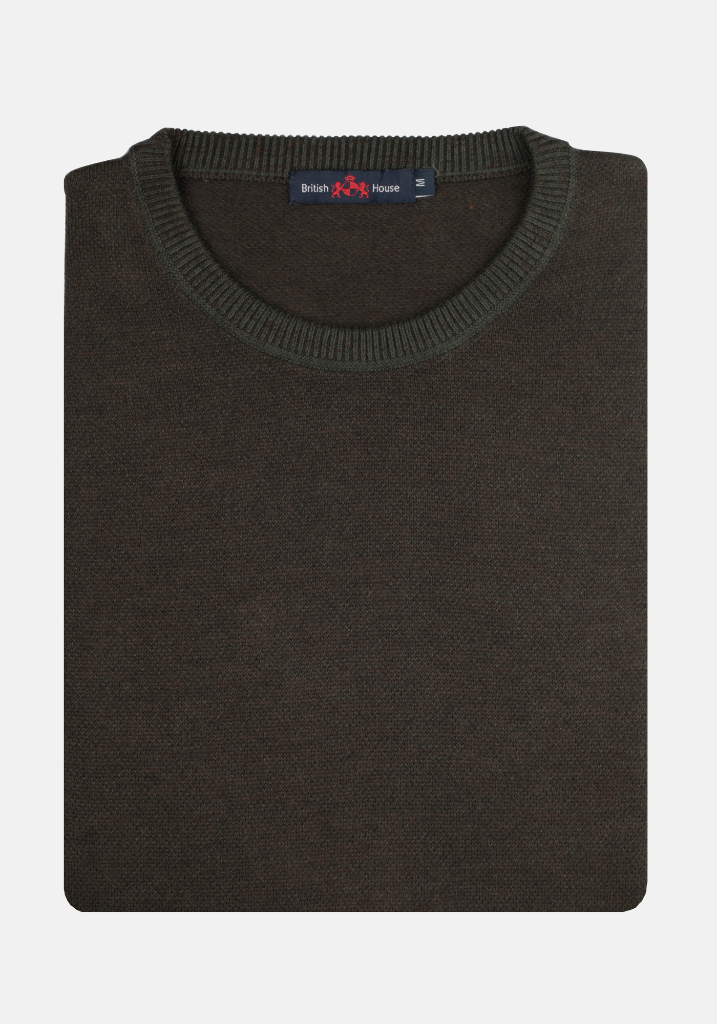 Olive Green Pullover Cotton Cashmere
