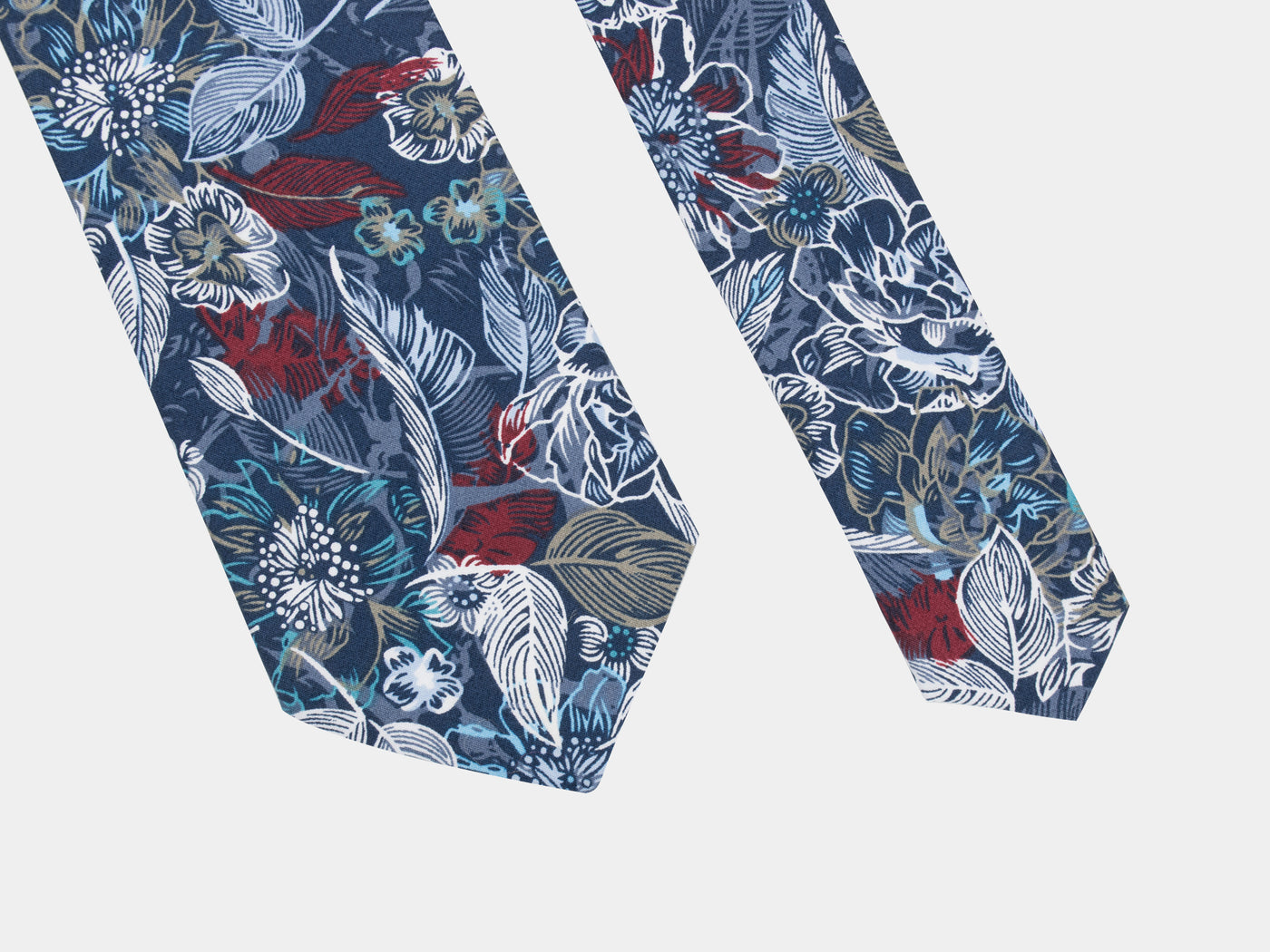 CVT71 / Floral Print Micro Fiber Tie