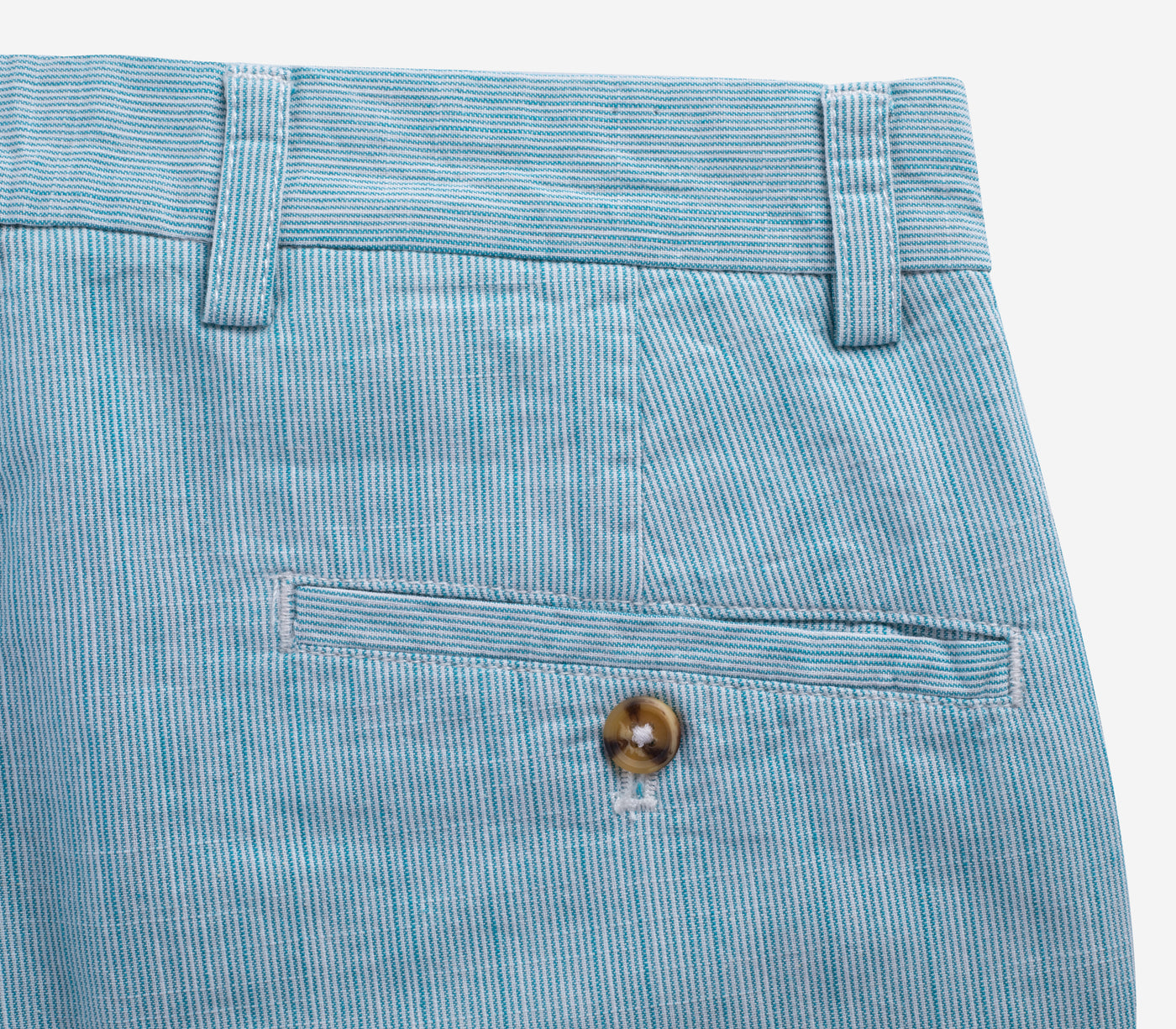 Turquoise Cotton Linen Short