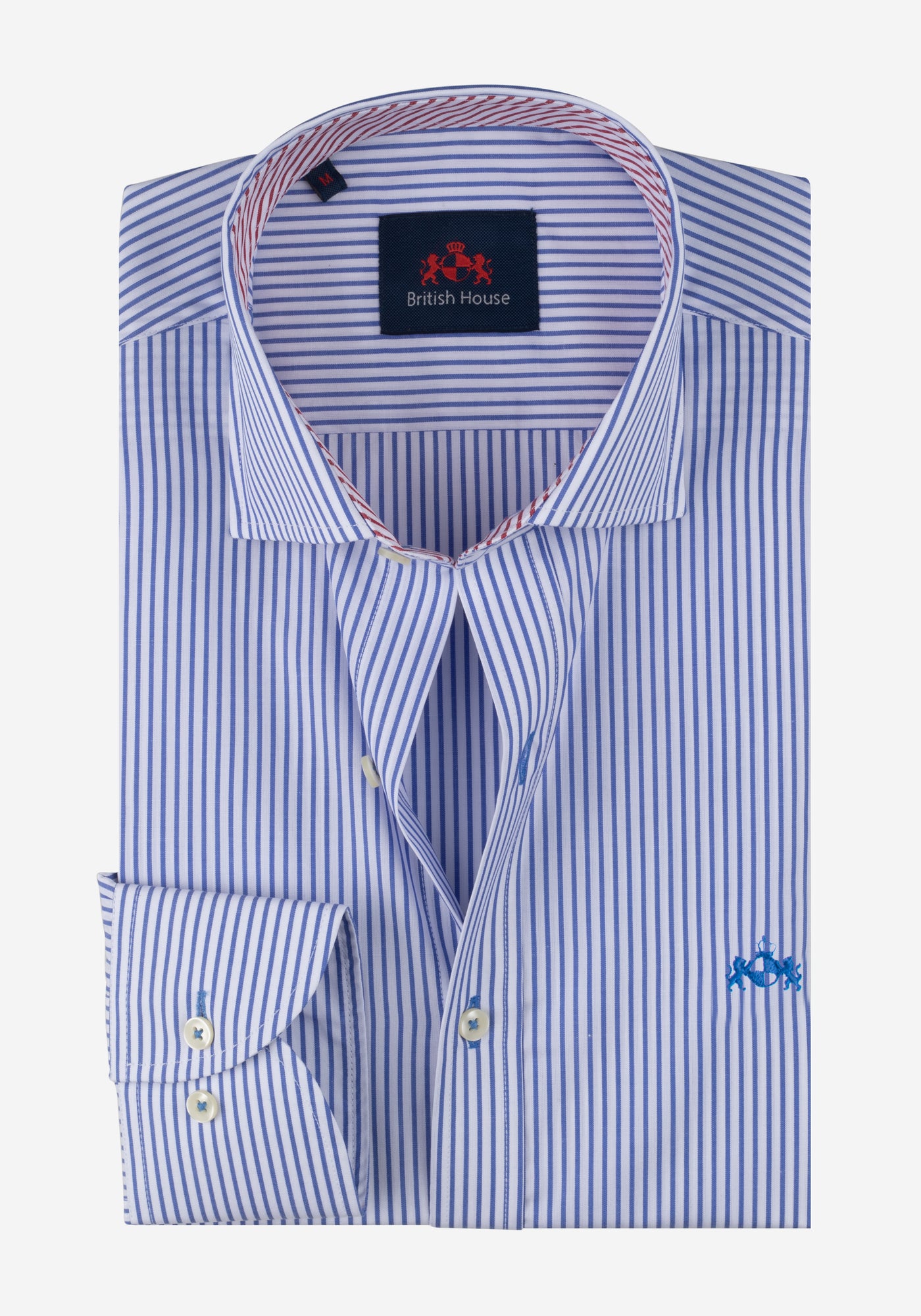 Deep Blue Stripe Poplin Shirt