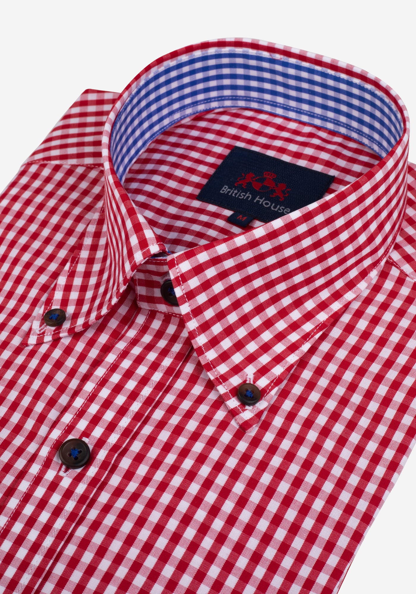 Imperial Red Checked Poplin Shirt