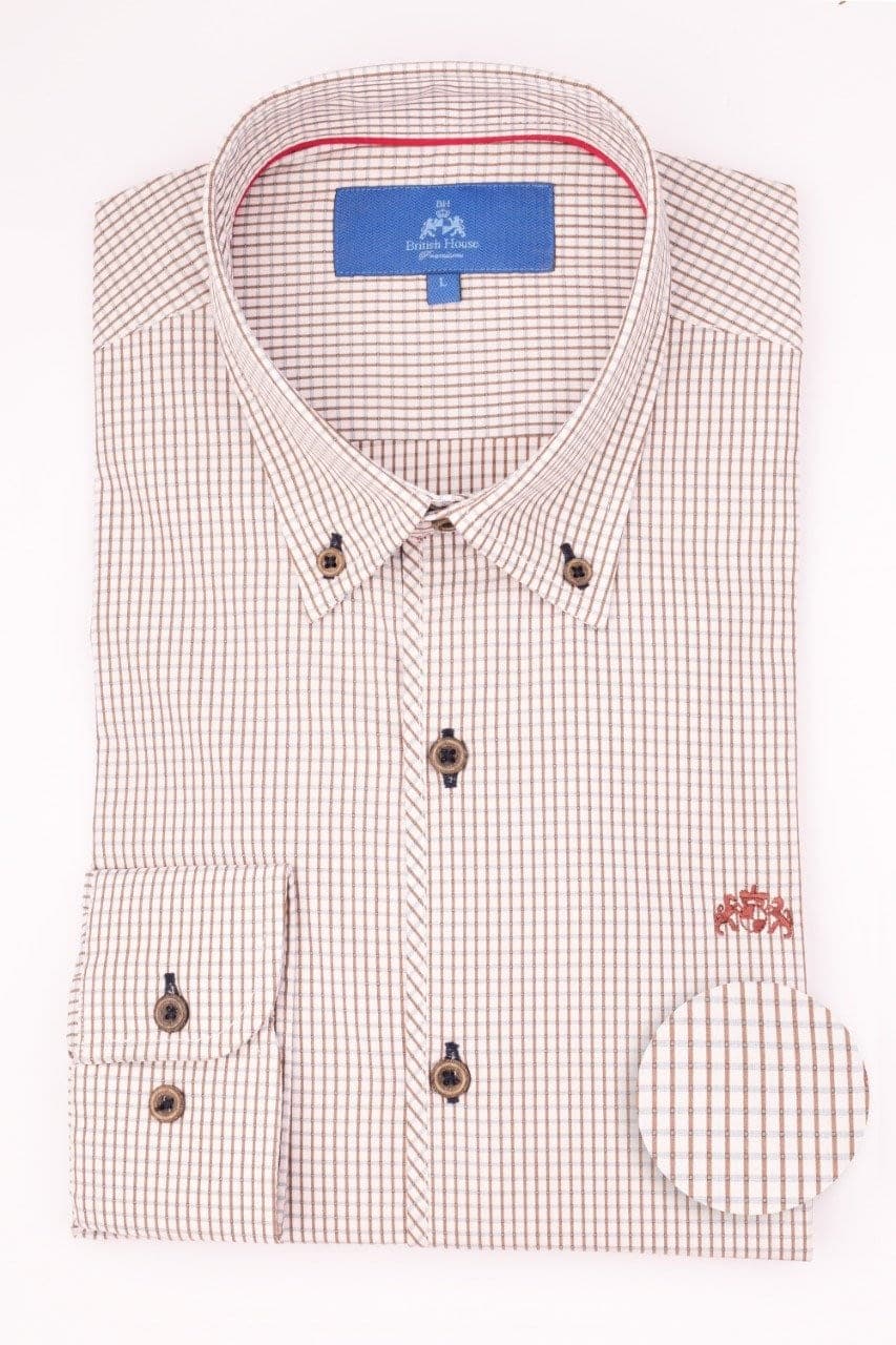 Beige Poplin Shirt