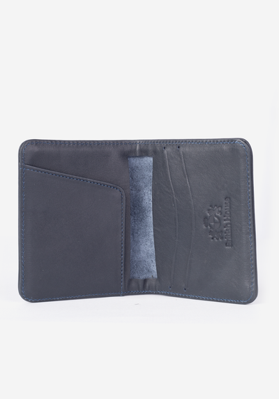 Navy Genuine Leather Wallet