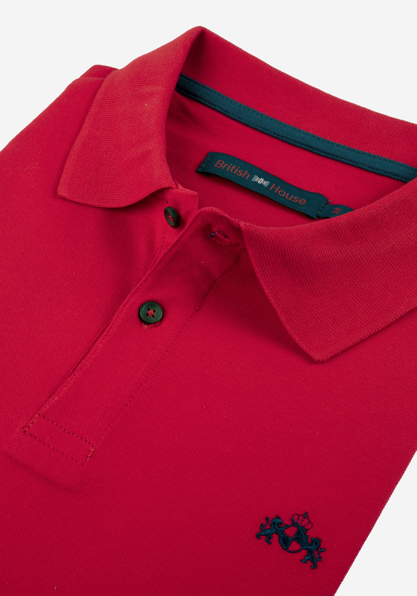 Cardinal Red Cotton Lycra Polo Shirt