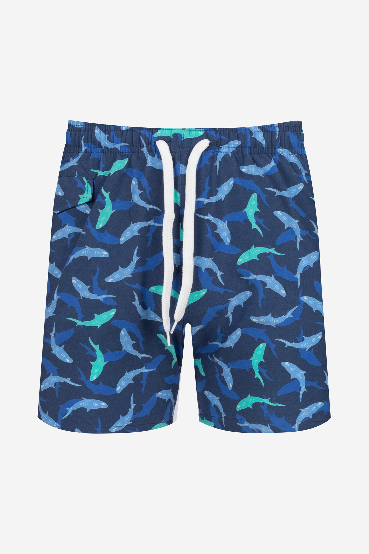Navy Blue Shark Swim Shorts