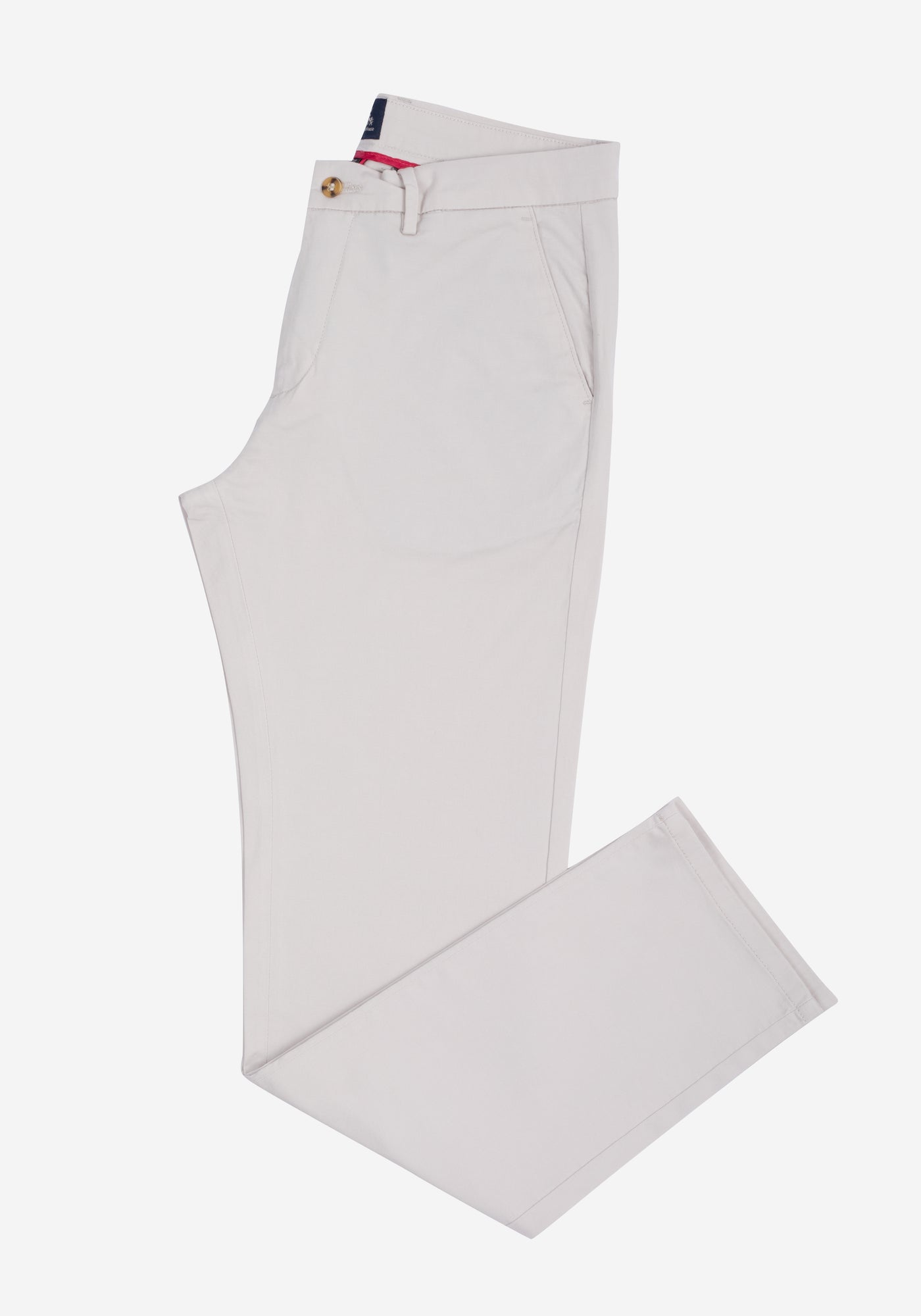 Contemporary Fit Off-White Gabardine