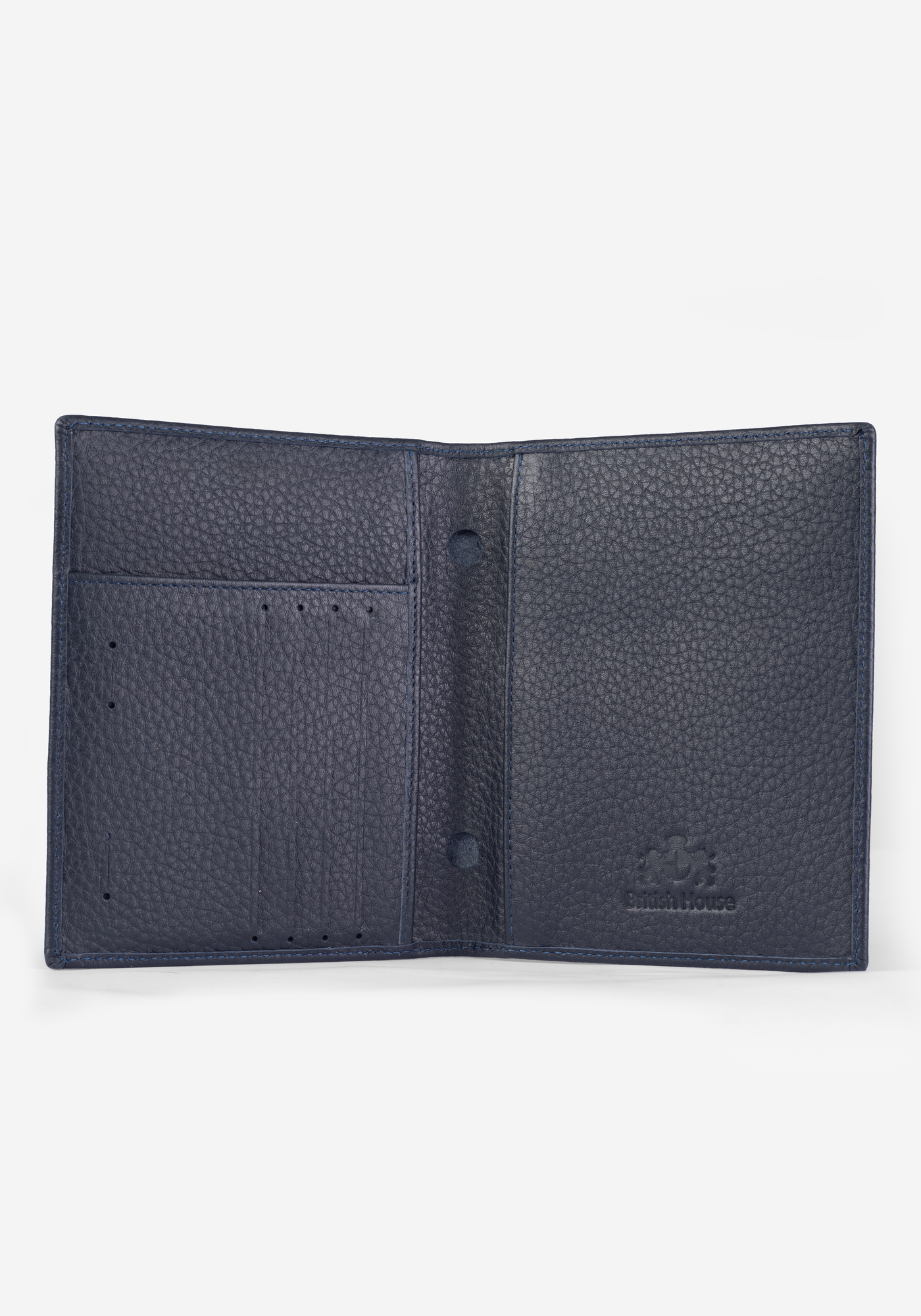 Navy Genuine Leather Wallet