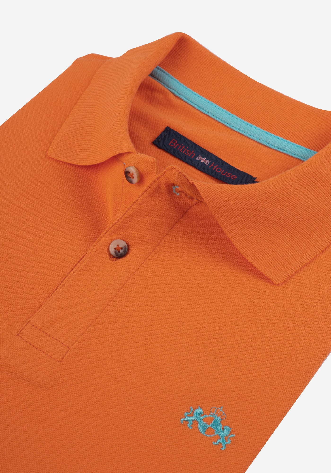 Vivid Orange Cotton Lycra Polo Shirt