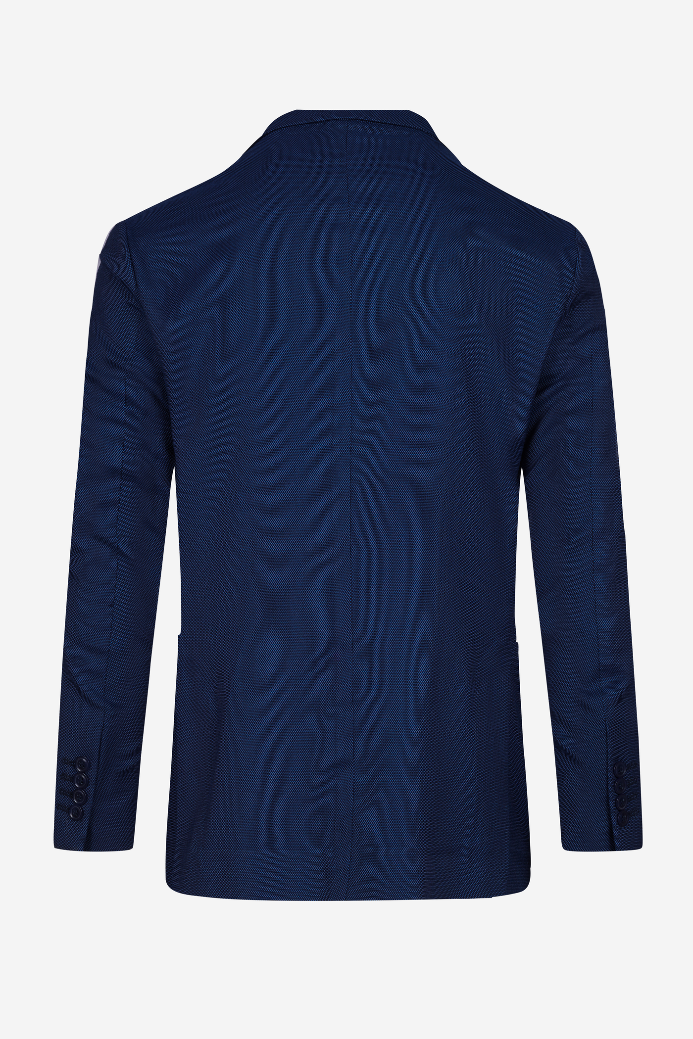 Contemporary Fit Galaxy Blue Dotted Blazer