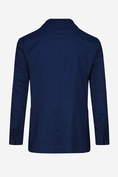 Contemporary Fit Galaxy Blue Dotted Blazer