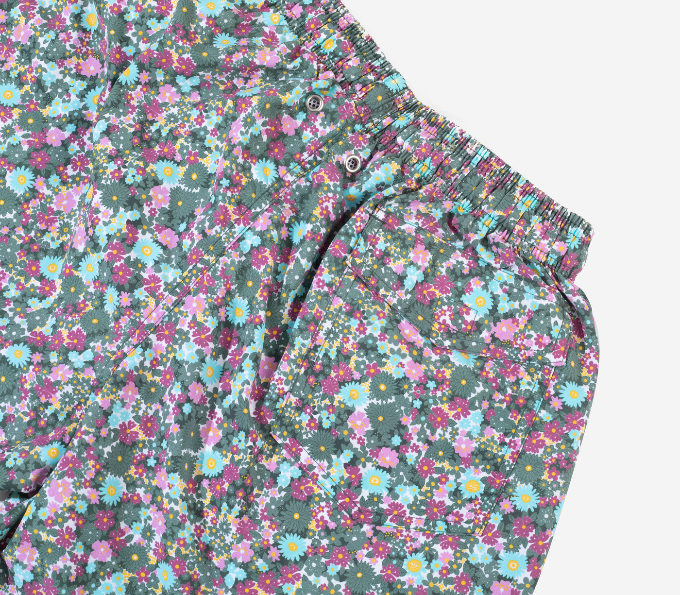 Colorful Floral Swim Shorts