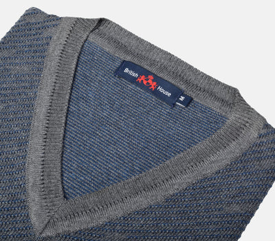 Gray Pullover Cotton Viscose