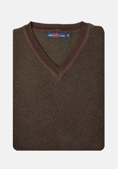 Brown Pullover Cotton Viscose