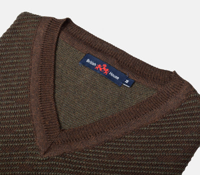 Brown Pullover Cotton Viscose