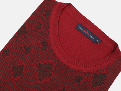 Maroon Pullover Cotton Viscose