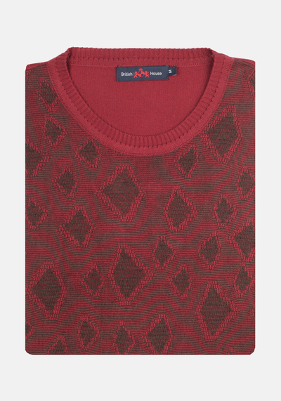 Maroon Pullover Cotton Viscose