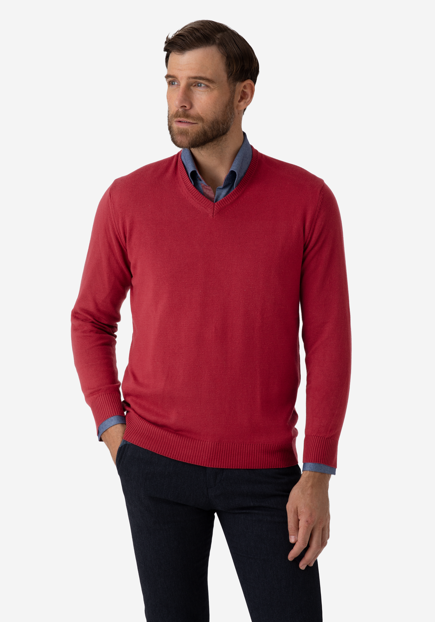 Maroon Pullover Cotton Cashmere