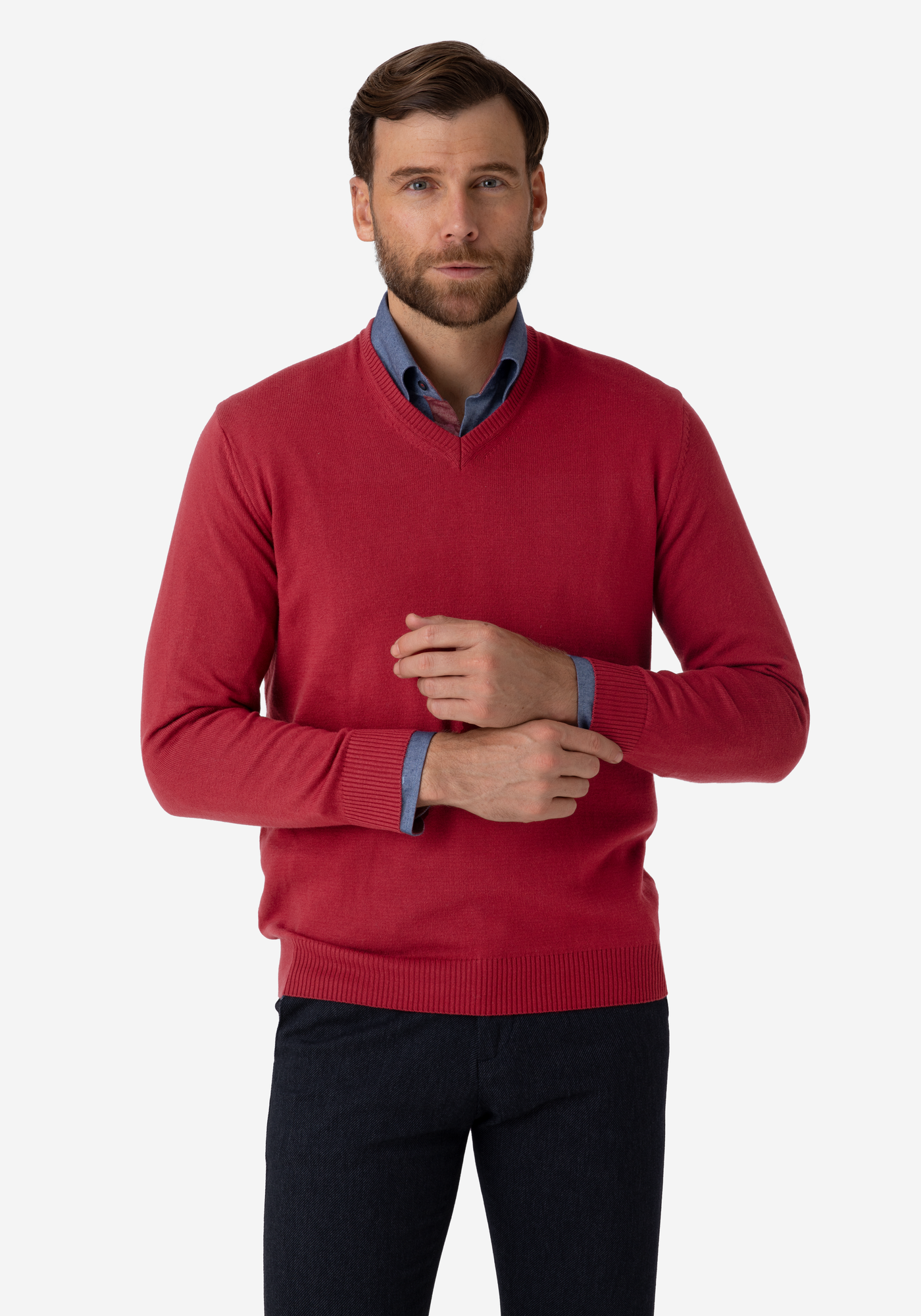 Maroon Pullover Cotton Cashmere