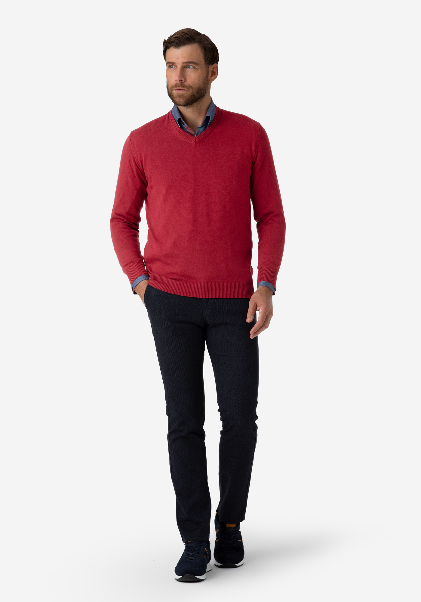 Maroon Pullover Cotton Cashmere