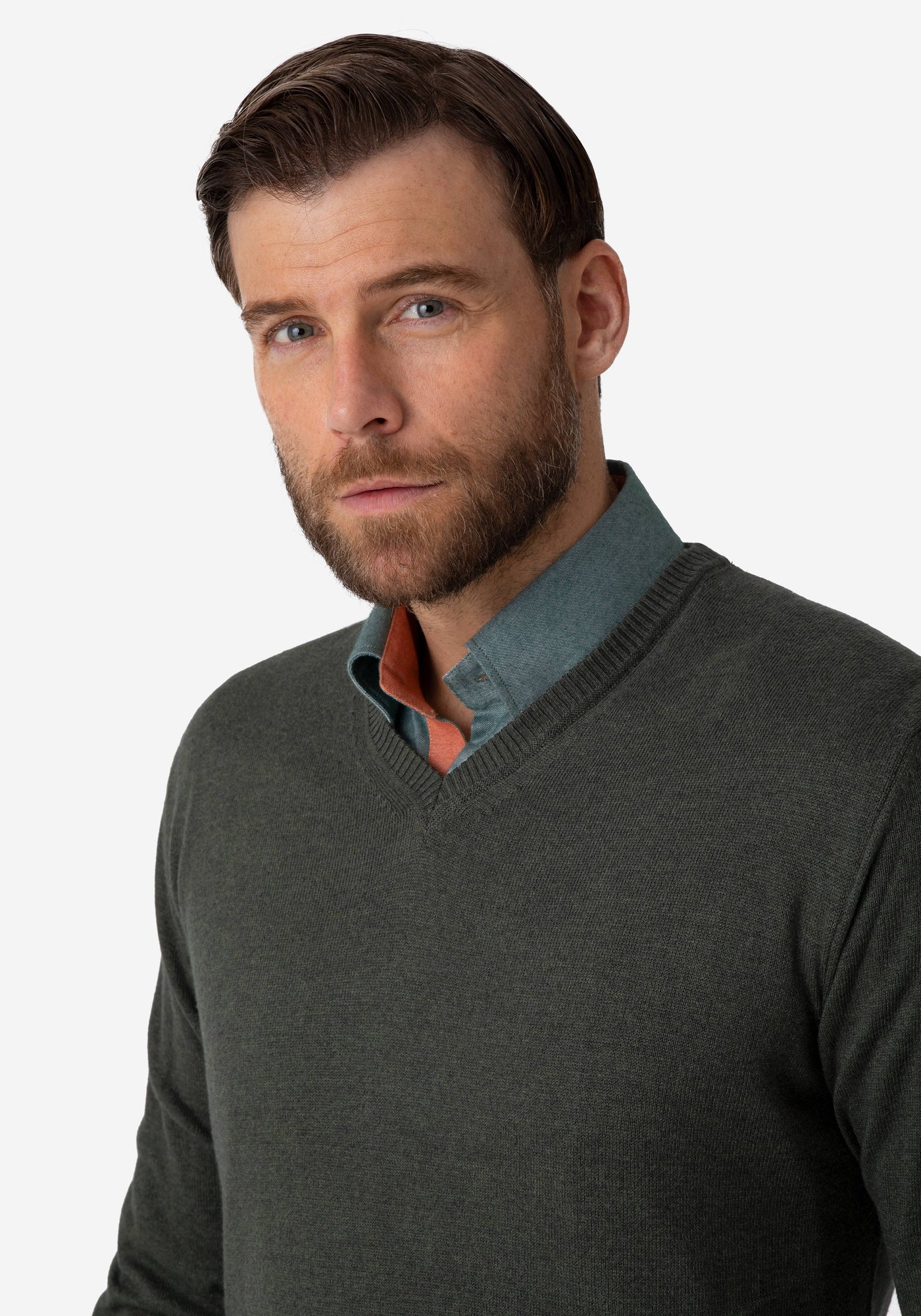 Olive Pullover Cotton Cashmere