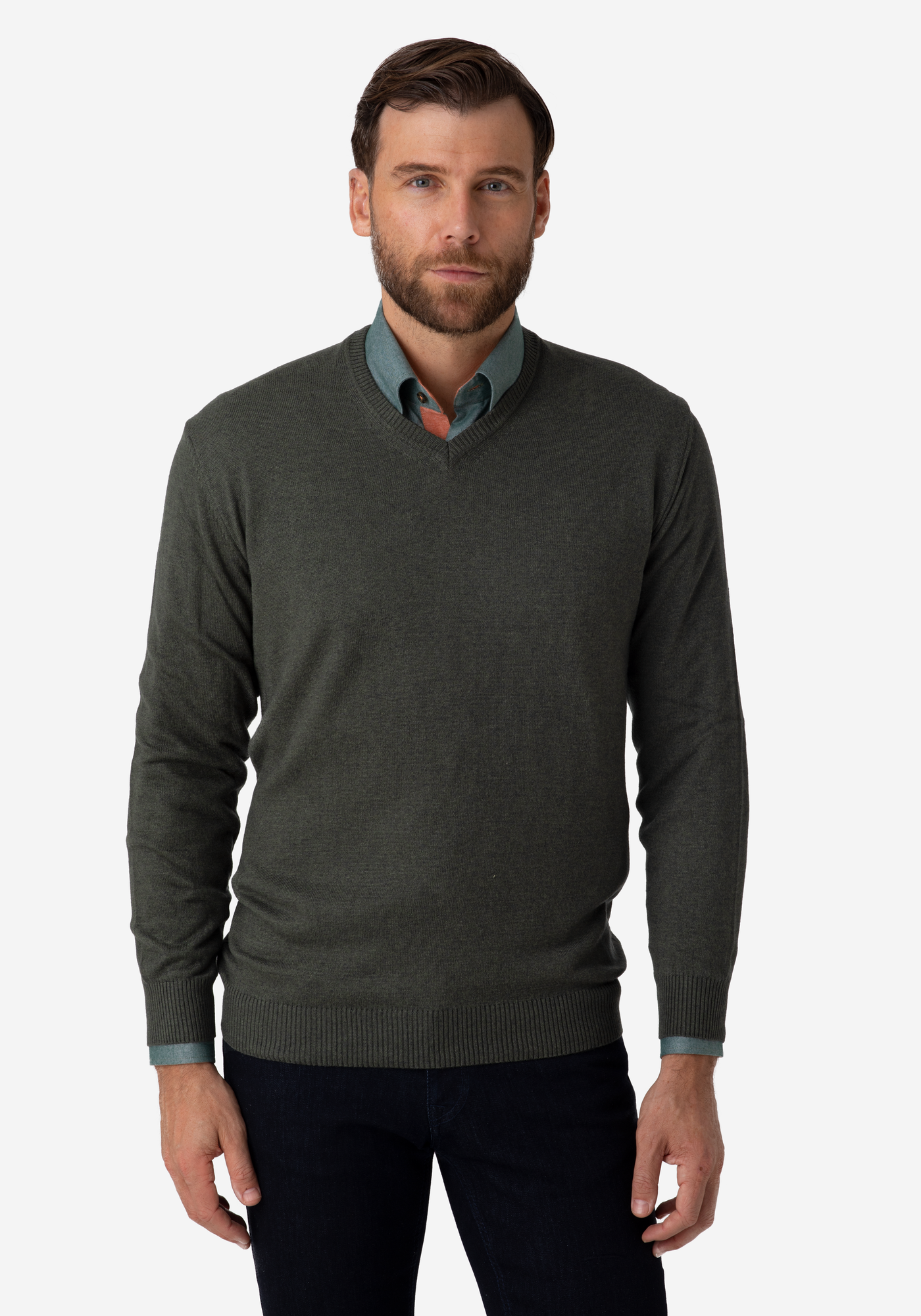 Olive Pullover Cotton Cashmere